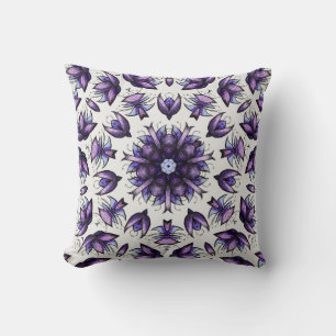 Almofada Padrão caleidoscópico de Mandala Abstrato