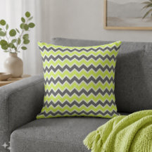 Padrão Chevron Verde Lima e Cinza Escuro