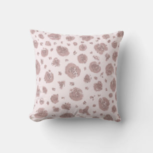 Almofada Padrão Chic de Impressão de Leoparda Rosa Enrubesc