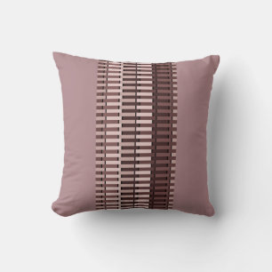 Almofada Padrão Chic Moderno de Na moda Rosa Vermelho de P