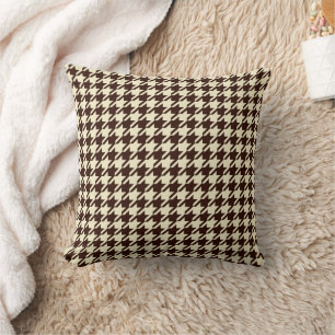 Almofada Padrão Clássico de Ivory Pepita Houndstooth