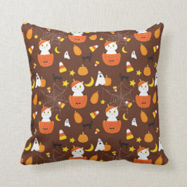 Almofada Padrão colorido bonito de Halloween