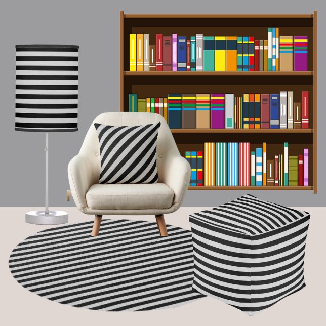 Almofada Padrão Colorido Moderno Striped (Criador carregado)