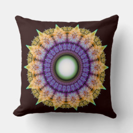 Almofada Padrão colorido radiante e franzido