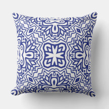 Padrão Com Azul no Branco