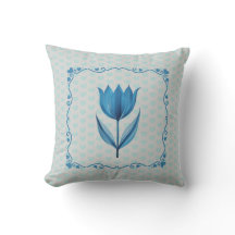Padrão com um Tulipa Azul