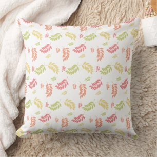 Almofada Padrão contínuo de folhas – Design Botânico
