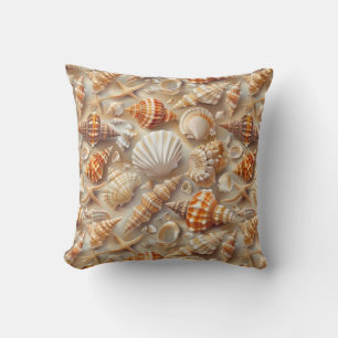 Almofada Padrão Costeira Elegance Seashell