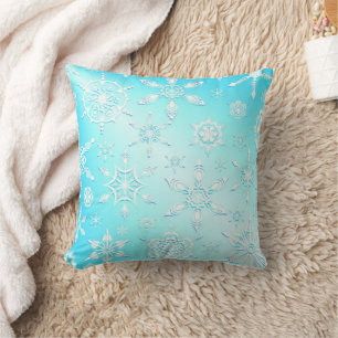 Almofada Padrão Crystal Snowflakes