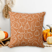 Padrão de Abóbora Laranja Decoração de Outono Hall