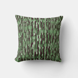 Almofada Padrão de Abstrato verde e preto em um Travesseir