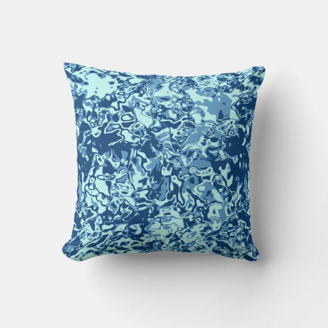 Almofada Padrão de água n.o 1 Black BG (Frente)