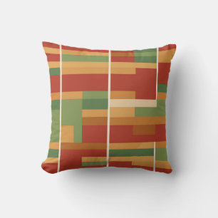 Almofada Padrão de Arte de Linha Abstrato do Reggae Boho