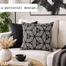 padrão de arte de linha moderna preto e branco