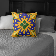 Padrão de Azulejo amarelo alaranjado espanhol