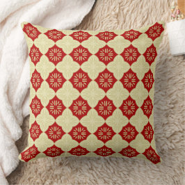 Almofada Padrão de azulejo vermelho