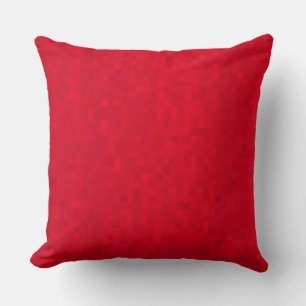 Almofada Padrão De Azulejos De Mosaico Vermelho Quente, Gr
