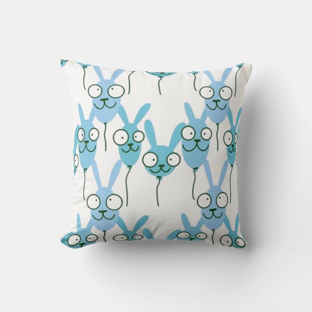 Almofada Padrão de balões sem costura para crianças, linhag (Frente)