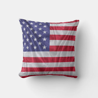 Almofada Padrão de bandeira dos Estados Unidos na textura d