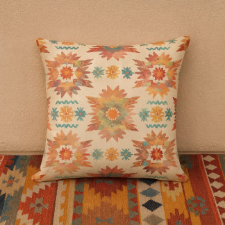 Almofada Padrão de Boho do Sunburst do Sudoeste