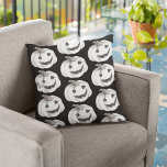 Almofada Padrão de Bomba Spooky | Feliz Dia das Bruxas<br><div class="desc">Padrão de Bomba Spooky | Feliz Dia das Bruxas</div>