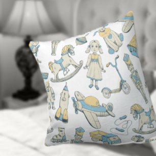 Almofada Padrão de Brinquedo Antigo Cor Personalizada V5 ID