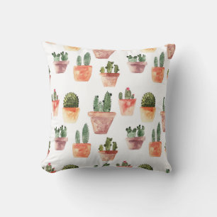 Almofada Padrão de Cactus Propulso Verde