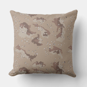 Almofada Padrão de Camouflage Brown