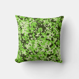 Almofada padrão de camuflagem 5 verde