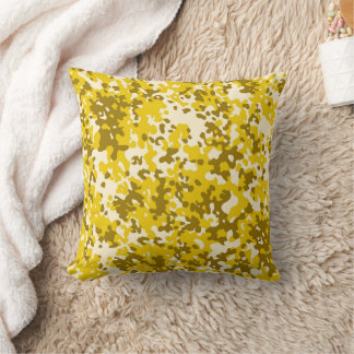 Almofada padrão de camuflagem 6 amarelo