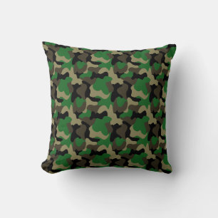 Almofada Padrão de Camuflagem Digital Verde de Exército Flo