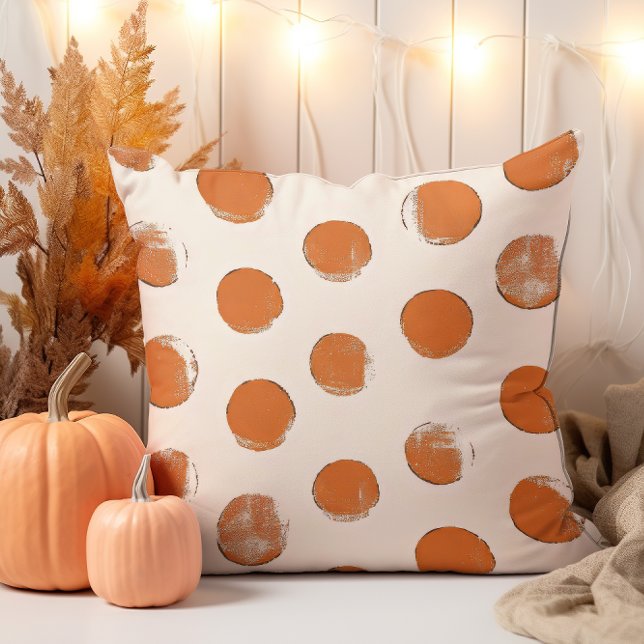 Almofada Padrão de Carimbo e Ponto Laranja (Criador carregado)