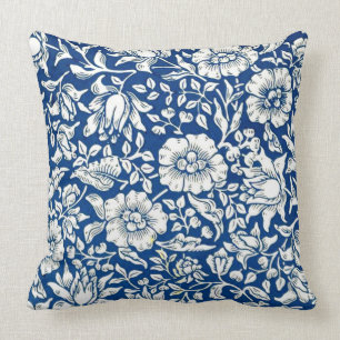 Almofada Padrão de colheita Mallow azul