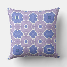 Almofada Padrão De Cor De Água Violeta E Azul