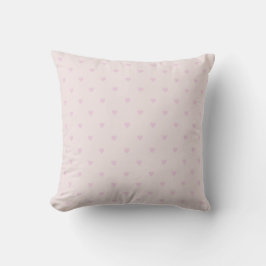 Almofada padrão de coração rosa