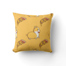 Padrão de Corgi e Fatia de Pizza