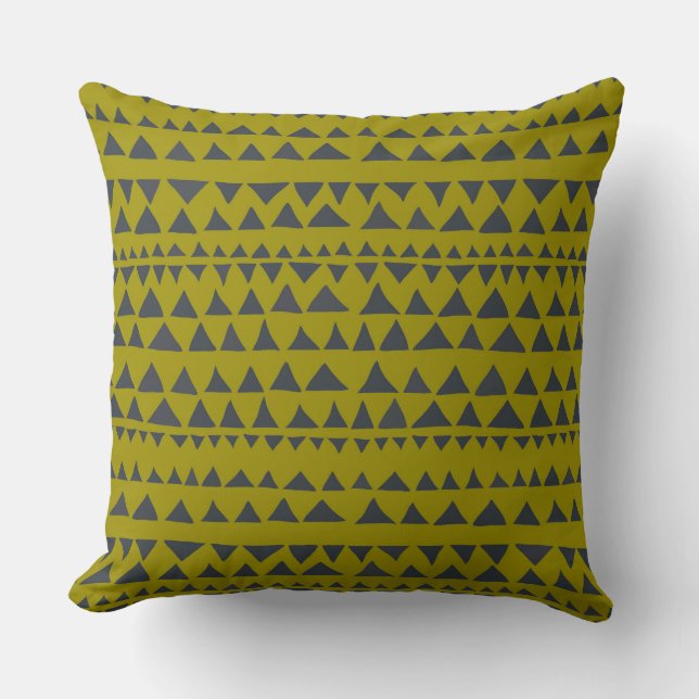 Almofada Padrão de Cushion Impressão de Boho Geométrico (Frente)