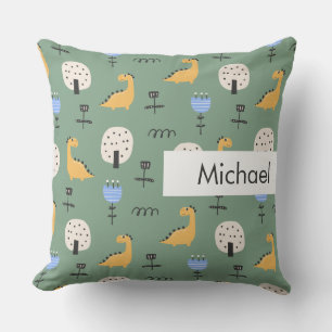 Almofada Padrão de Cute para Crianças de Nome Personalizado