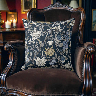 Almofada Padrão de Damasco Botânico William Morris