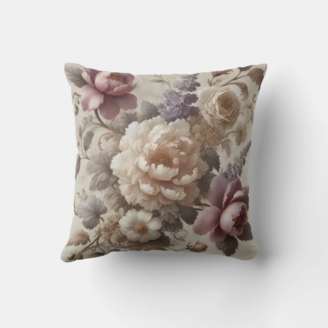 Almofada Padrão de DESIGN de Motif Floral Grande 9 (Verso)