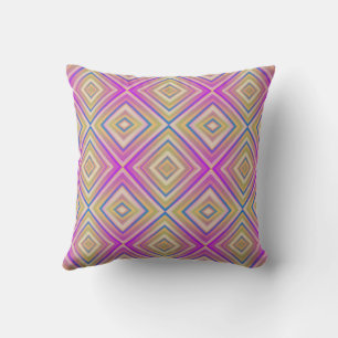 Almofada Padrão de Diamante Alternativo Roxo Delicioso