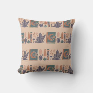 Almofada Padrão de Elementos Místicos