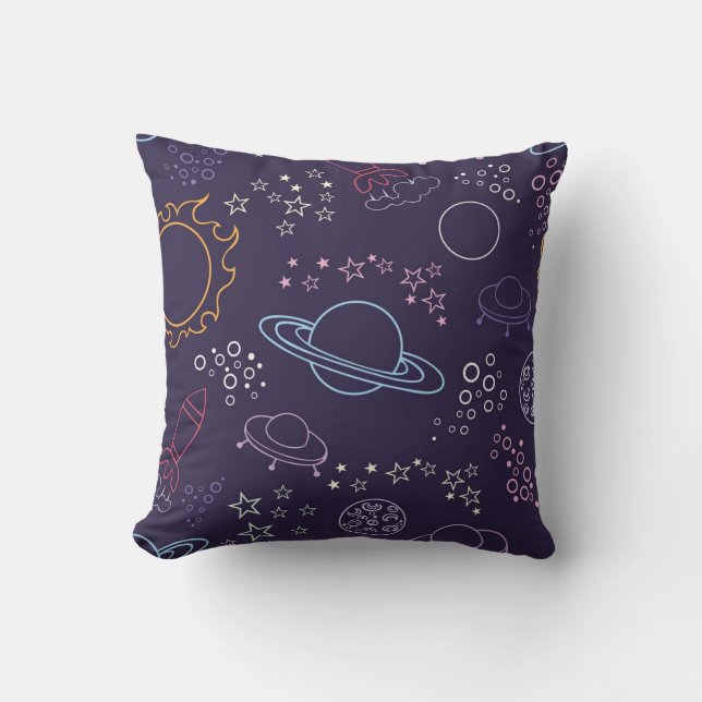 Almofada Padrão de espaço (Frente)