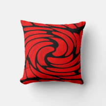 Padrão de espiral preto vermelho lombar e Travesse