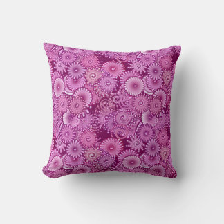 Almofada Padrão de espiral, roxo, rosa, ameixa, lilás