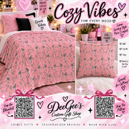 Almofada Padrão de Esqueleto Rosa Pastel Goth Fofo Hallowee