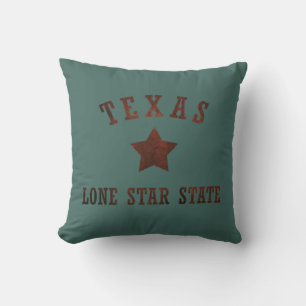 Almofada padrão de estilo do tipo selvagem do texas rústico