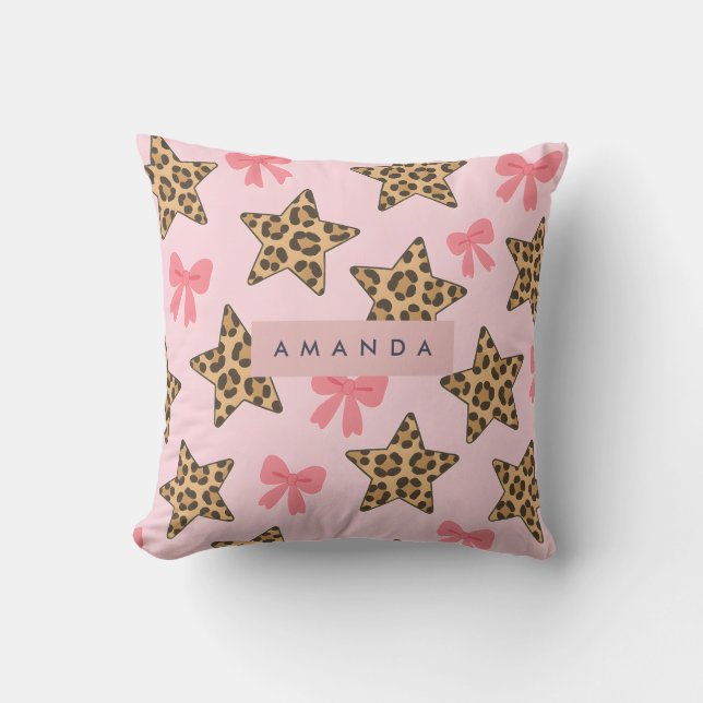 Almofada Padrão de estrela de Impressão do Tiger Personaliz (Frente)