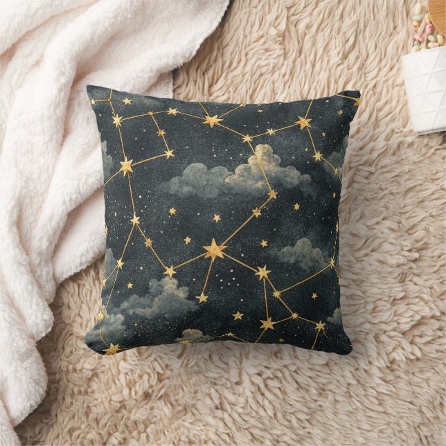 Almofada Padrão de Estrelas da Constelação Celeste (1) (Cobertor)