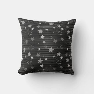 Almofada Padrão de estrelas pretas